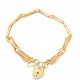 Pre Owned 9ct Gate Bracelet ZX405 Pre Owned 9ct Gate Bracelet ZX405